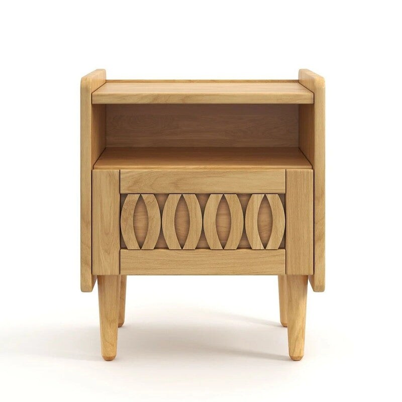 Malu Vintage Oak Bedside Table