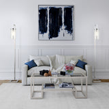 Malva 67.75" Tall Floor Lamp with Glass Shade - 11" Wide