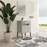 Malwee 24"/30"/36" FreeStanding Bathroom Vanity, Floor Stand Bathroom Vanity with Ceramic Top,Soft Close Door