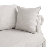 Manbow Fabric Pillowback 3 Seater Sofa with Nailhead Trim by Christopher Knight Home