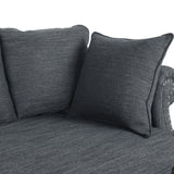 Manbow Fabric Pillowback 3 Seater Sofa with Nailhead Trim by Christopher Knight Home