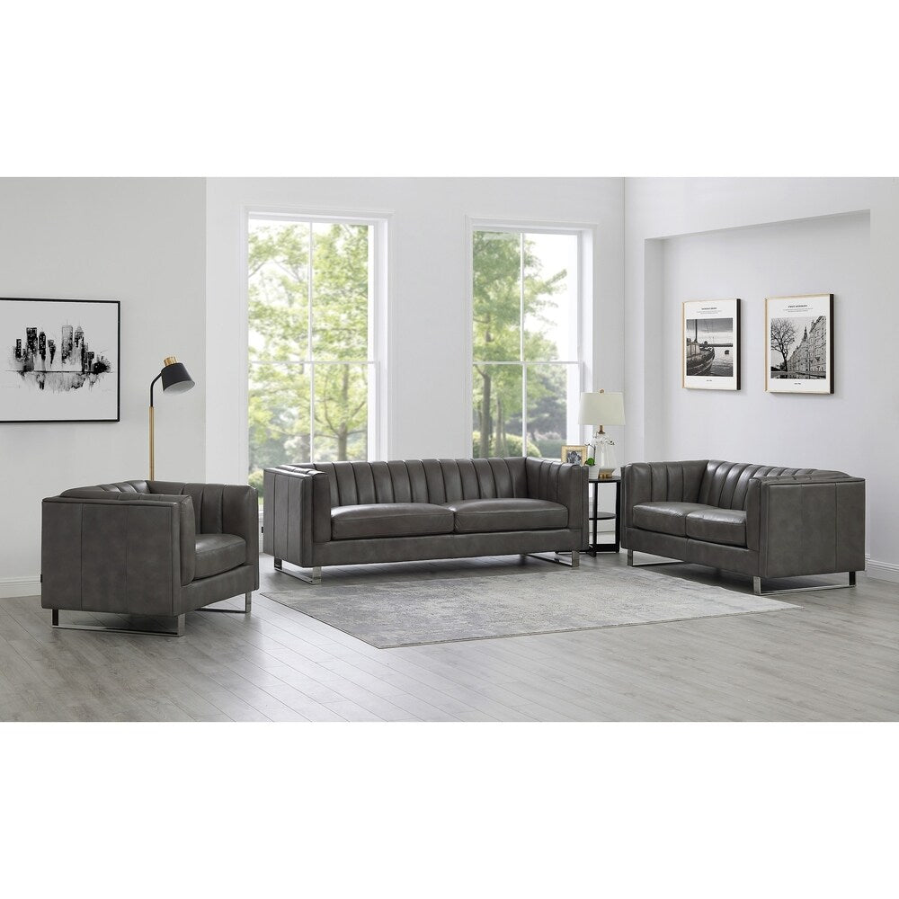 Manchester Genuine Leather Sofa/Loveseat/Chair Set