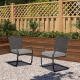 Manchester All Iron Removable Rattan Stretch Formal Dining Chair