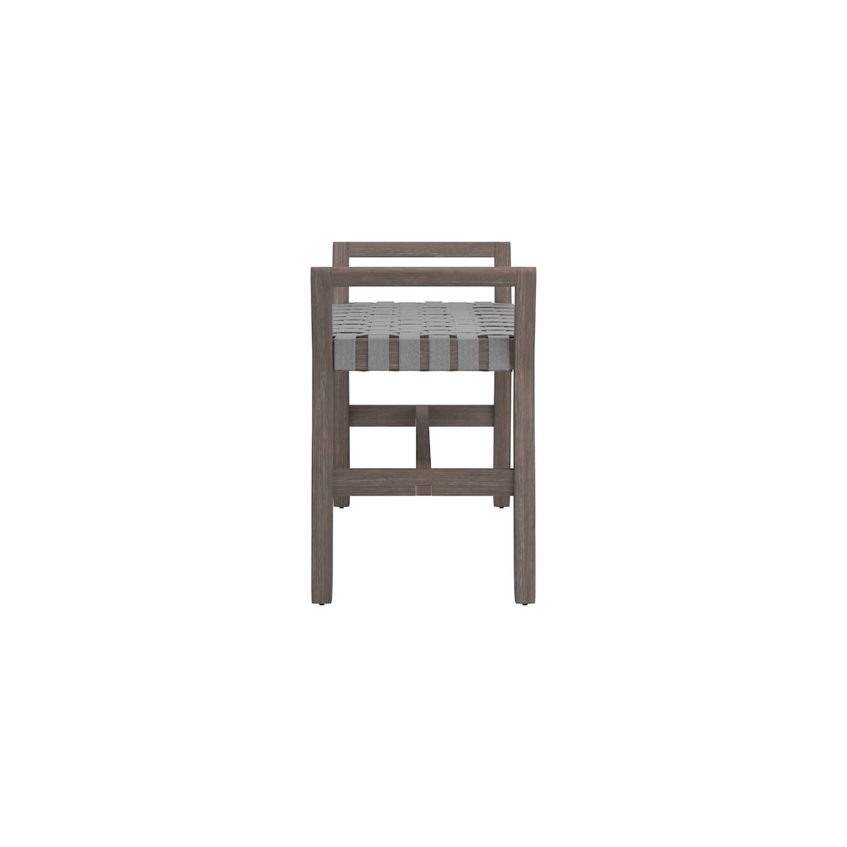 Manchester Grey Woven Upholstered Bench