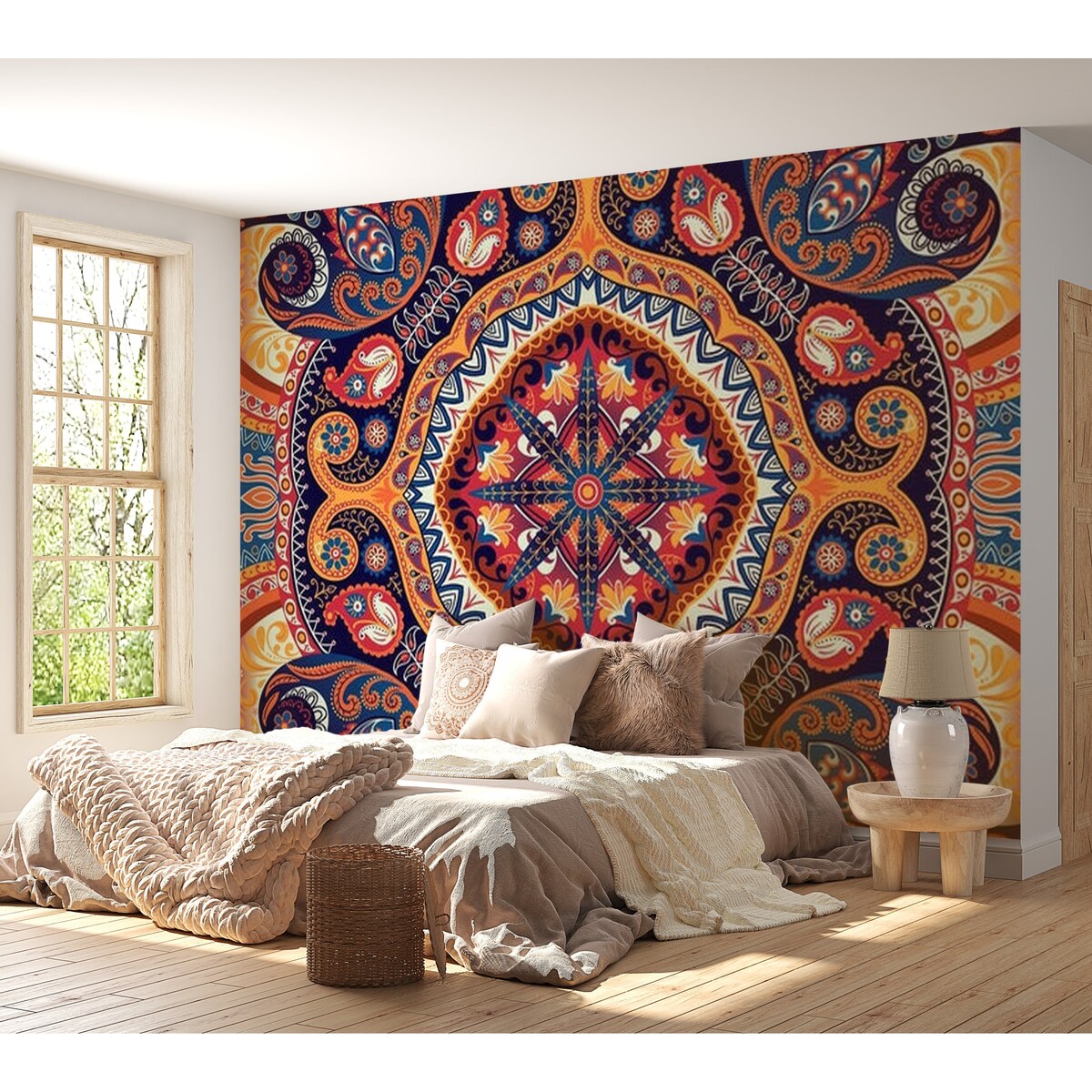 Mandala Non-pasted Wallpaper Wall Mural - Exotic Mosaic
