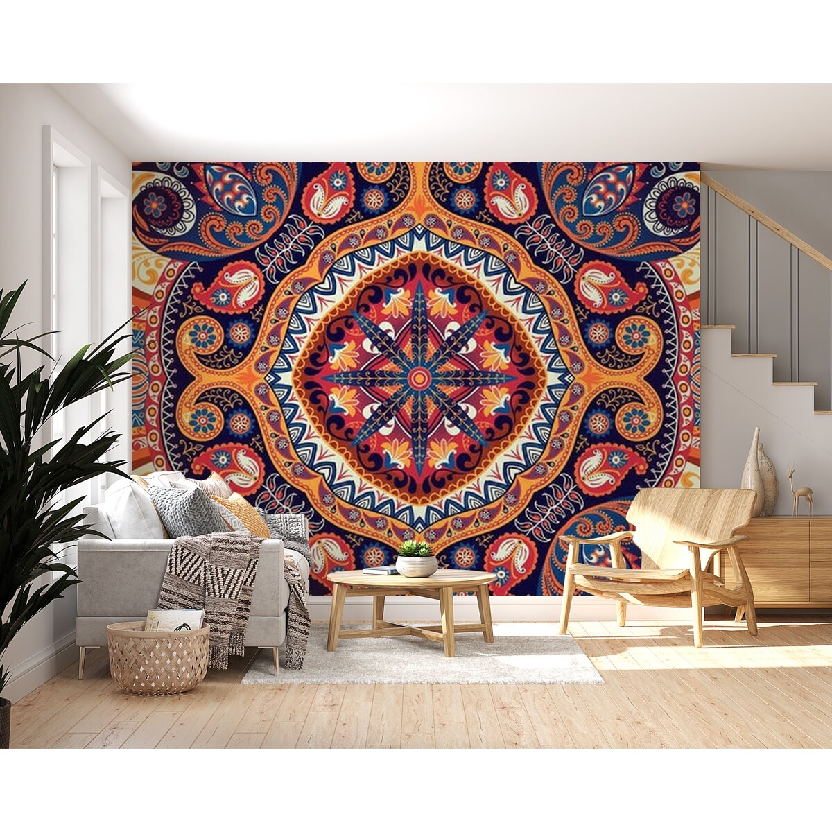 Mandala Non-pasted Wallpaper Wall Mural - Exotic Mosaic