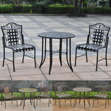 Mandalay 3-Piece Iron Patio Bistro Set