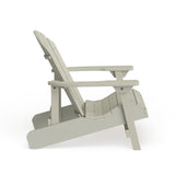 Eco-friendly Synthetic Wood Folding and Reclining Adirondack Chair