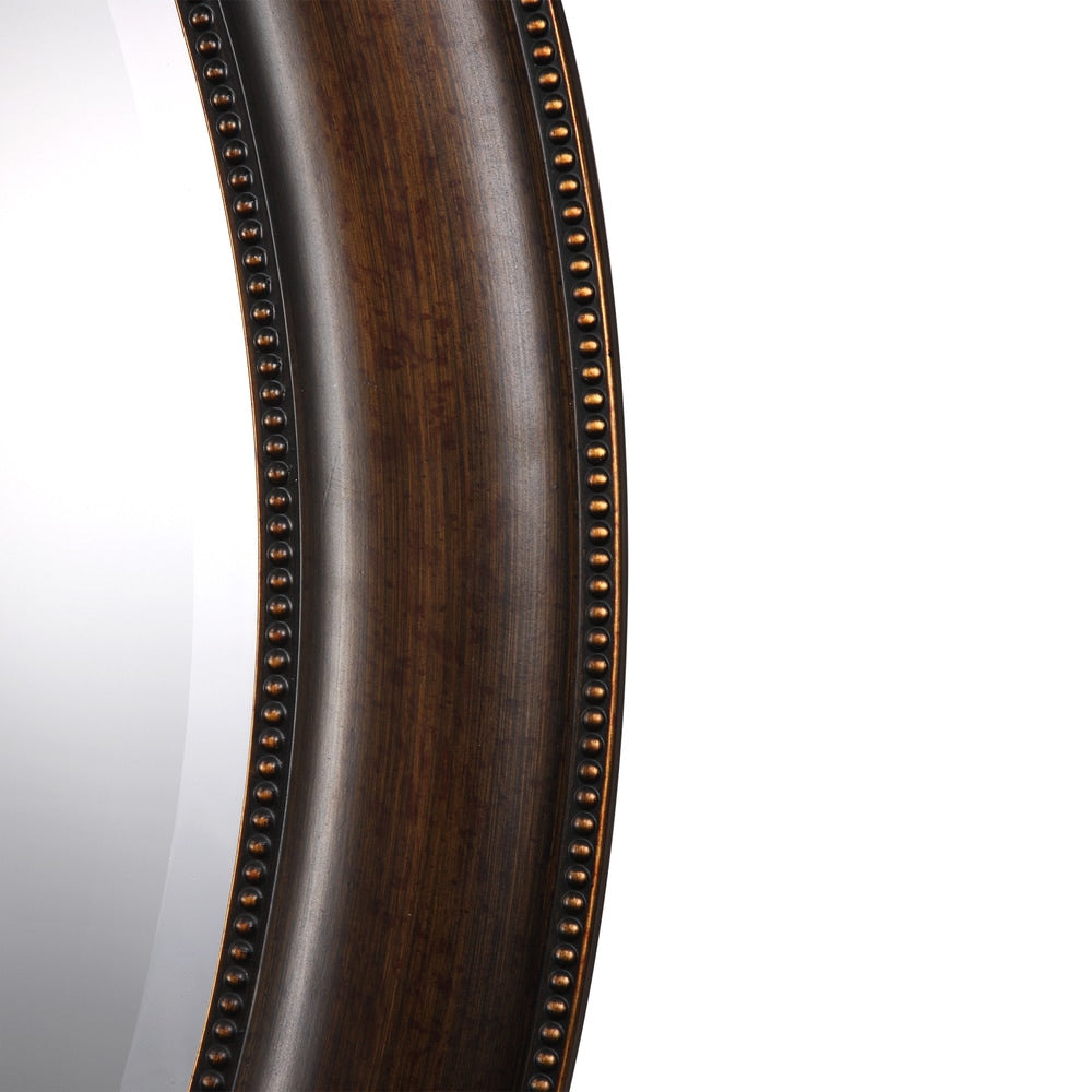 Copper Grove Aldosa Oval Mirror - Antique Silver - 22.45x29.45x0.906