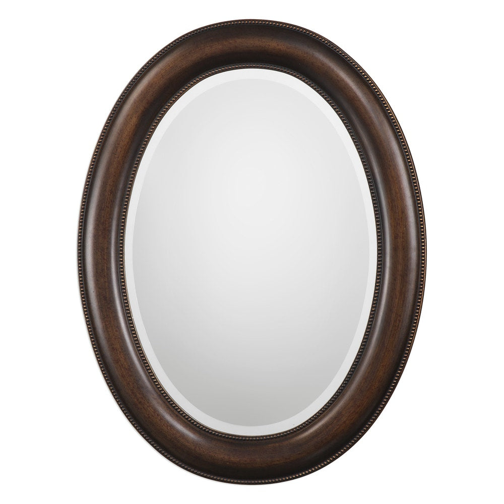 Copper Grove Aldosa Oval Mirror - Antique Silver - 22.45x29.45x0.906