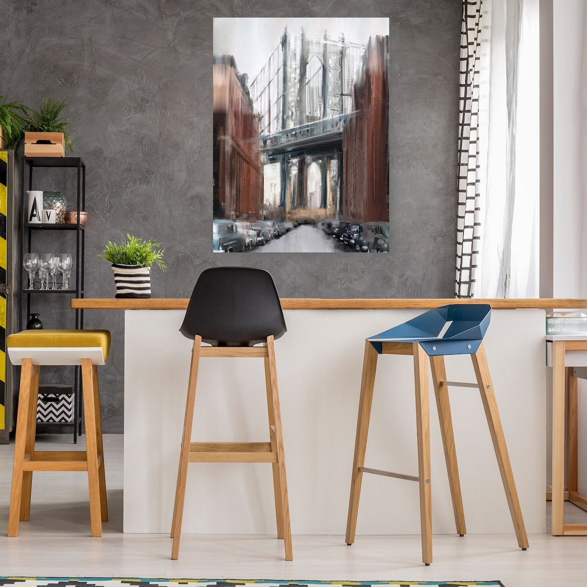 Manhattan Bridge By Studio Arts Canvas Art Print