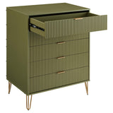 Manhattan Comfort 3-Piece Dumbo Modern 5-Drawer Tall Dresser Nightstand Combo Set