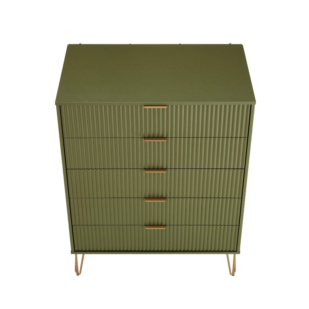 Manhattan Comfort 3-Piece Dumbo Modern 5-Drawer Tall Dresser Nightstand Combo Set