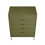 Manhattan Comfort 3-Piece Dumbo Modern 5-Drawer Tall Dresser Nightstand Combo Set