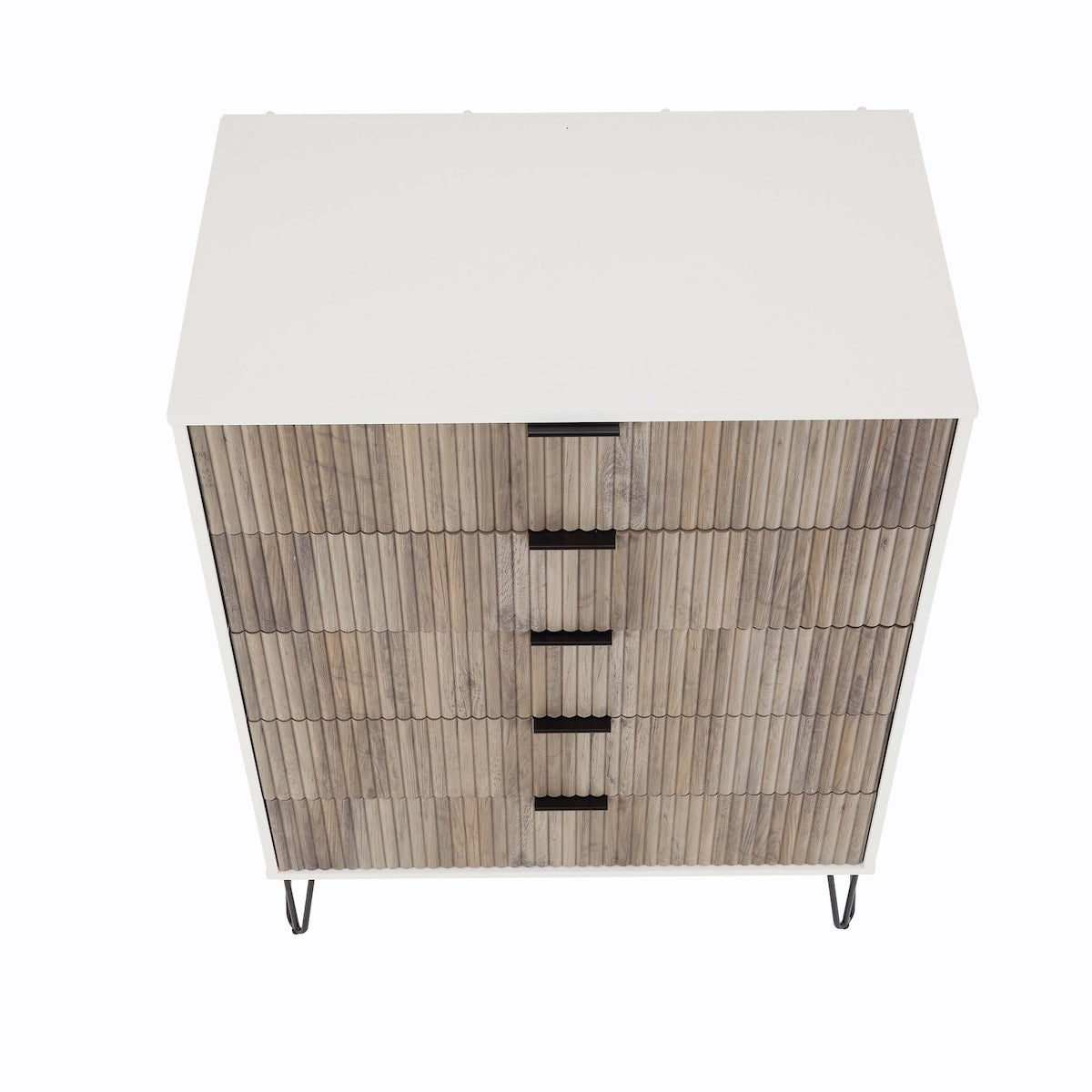 Manhattan Comfort 3-Piece Dumbo Modern 5-Drawer Tall Dresser Nightstand Combo Set
