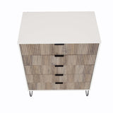 Manhattan Comfort 3-Piece Dumbo Modern 5-Drawer Tall Dresser Nightstand Combo Set