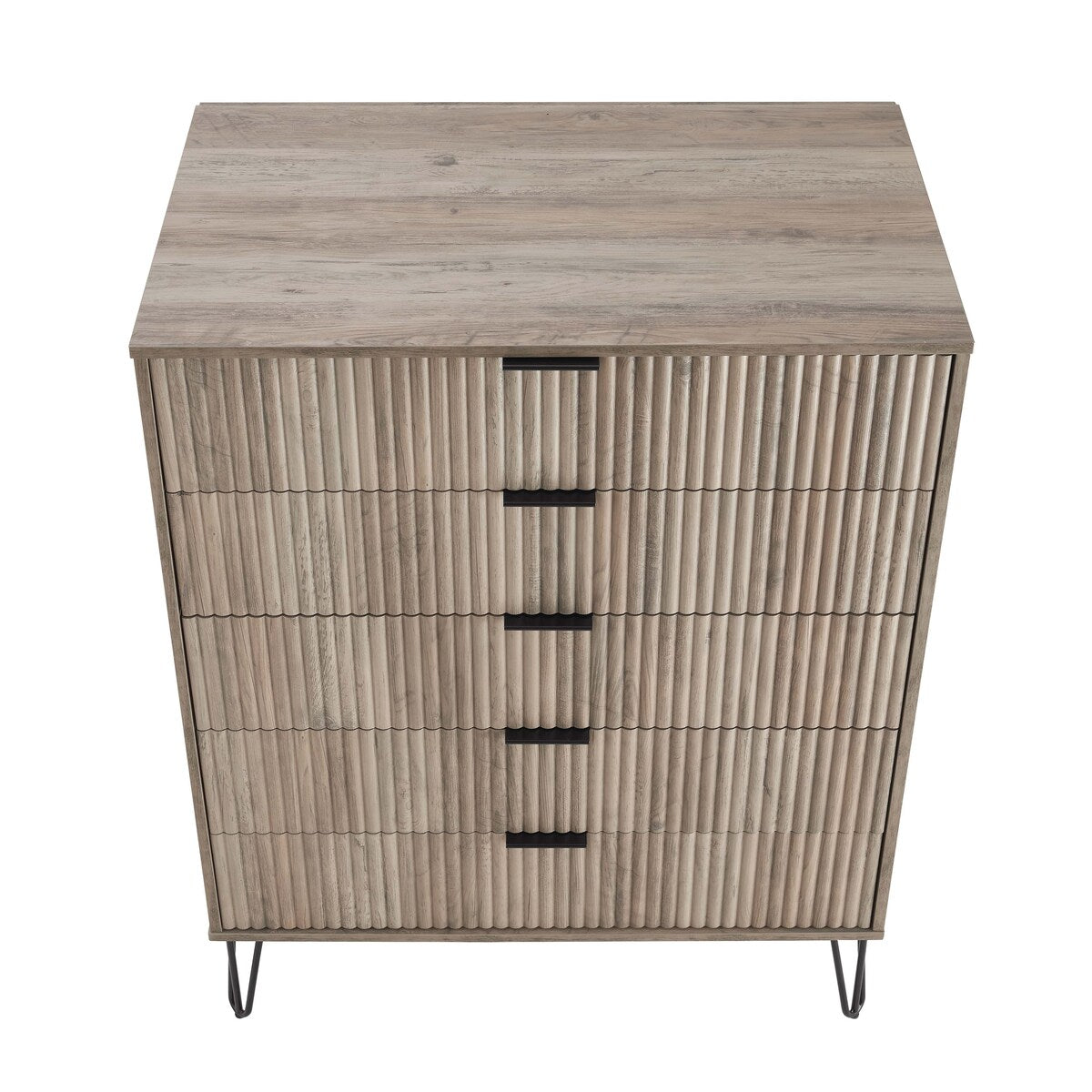 Manhattan Comfort 3-Piece Dumbo Modern 5-Drawer Tall Dresser Nightstand Combo Set