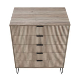 Manhattan Comfort 3-Piece Dumbo Modern 5-Drawer Tall Dresser Nightstand Combo Set