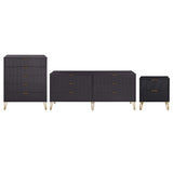 Manhattan Comfort 3-Piece Dumbo Modern 5-Drawer Tall Dresser Nightstand Combo Set