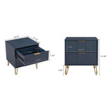 Manhattan Comfort 3-Piece Dumbo Modern 5-Drawer Tall Dresser Nightstand Combo Set
