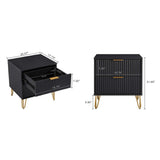 Manhattan Comfort 3-Piece Dumbo Modern 5-Drawer Tall Dresser Nightstand Combo Set