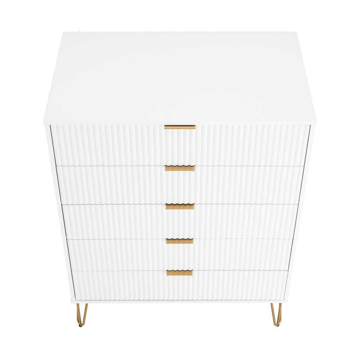 Manhattan Comfort 3-Piece Dumbo Modern 5-Drawer Tall Dresser Nightstand Combo Set