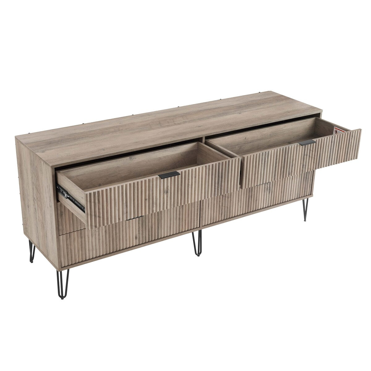 Manhattan Comfort 3-Piece Dumbo Modern 5-Drawer Tall Dresser Nightstand Combo Set