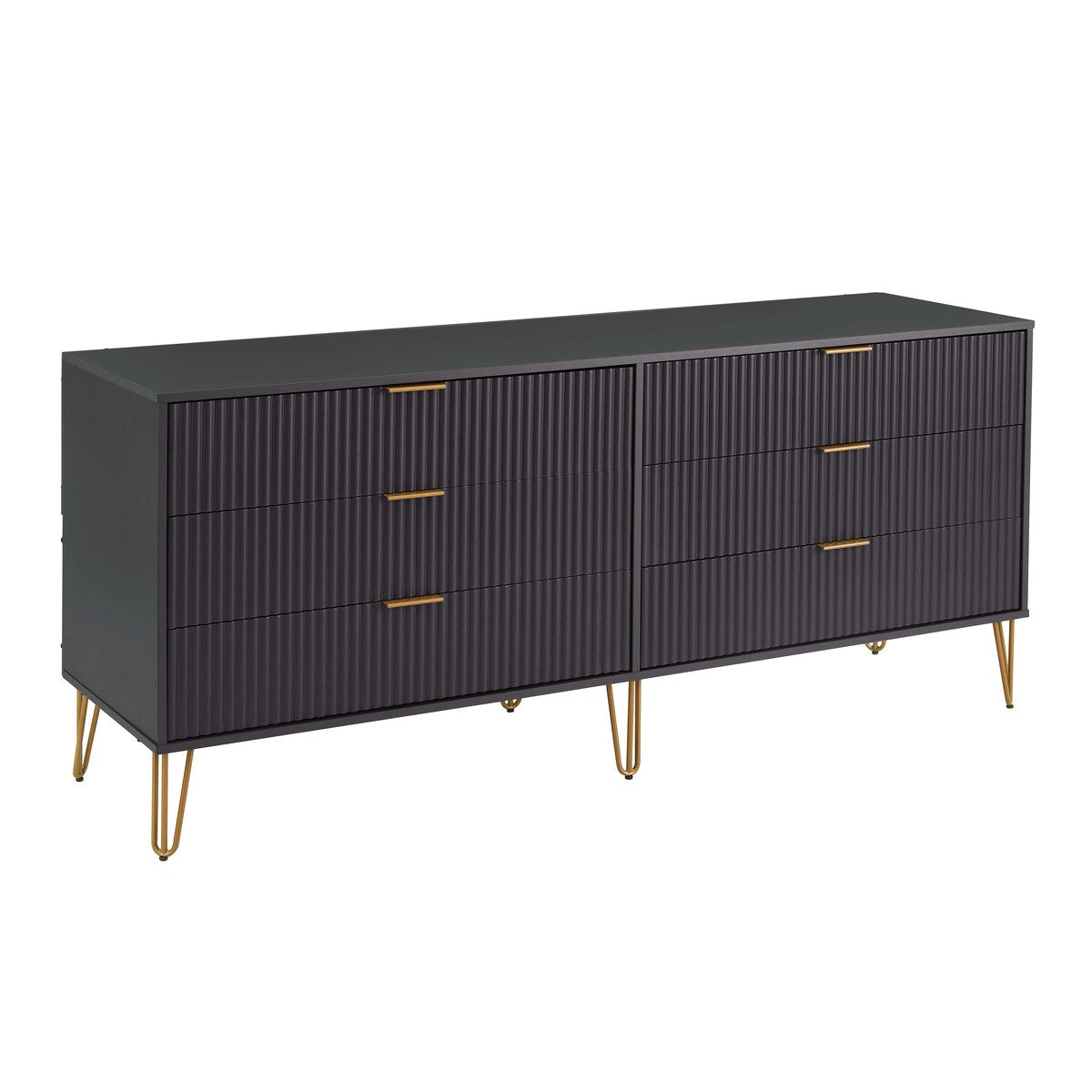 Manhattan Comfort 3-Piece Dumbo Modern 5-Drawer Tall Dresser Nightstand Combo Set