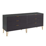 Manhattan Comfort 3-Piece Dumbo Modern 5-Drawer Tall Dresser Nightstand Combo Set