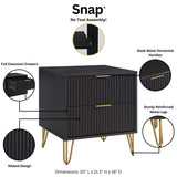 Manhattan Comfort 3-Piece Dumbo Modern 5-Drawer Tall Dresser Nightstand Combo Set