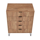 Manhattan Comfort 3-Piece Dumbo Modern 5-Drawer Tall Dresser Nightstand Combo Set
