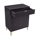 Manhattan Comfort 3-Piece Dumbo Modern 5-Drawer Tall Dresser Nightstand Combo Set