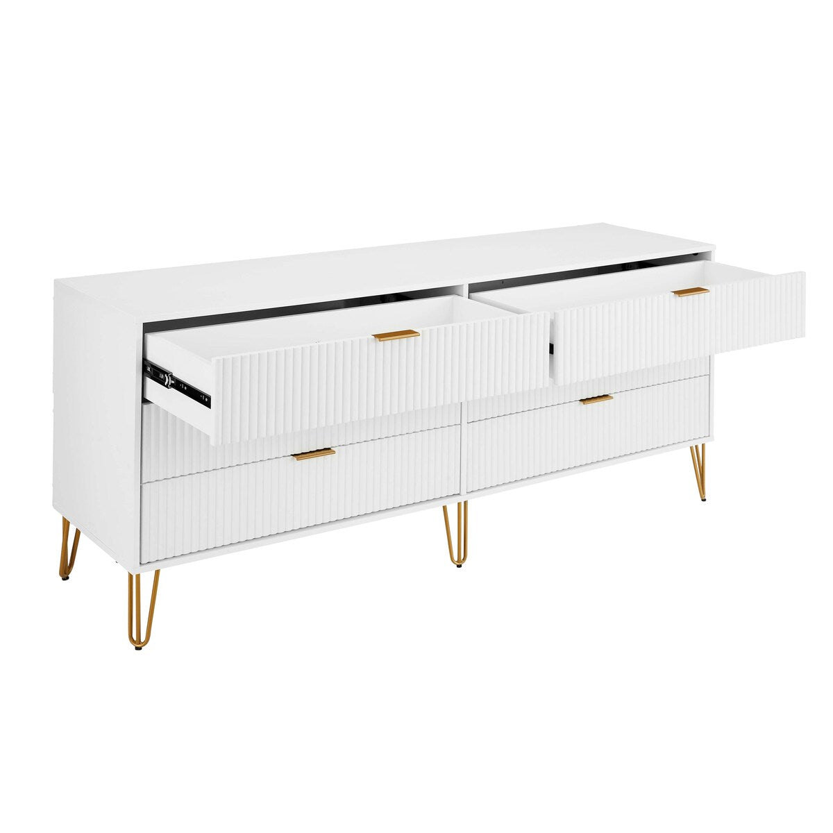 Manhattan Comfort 3-Piece Dumbo Modern 5-Drawer Tall Dresser Nightstand Combo Set