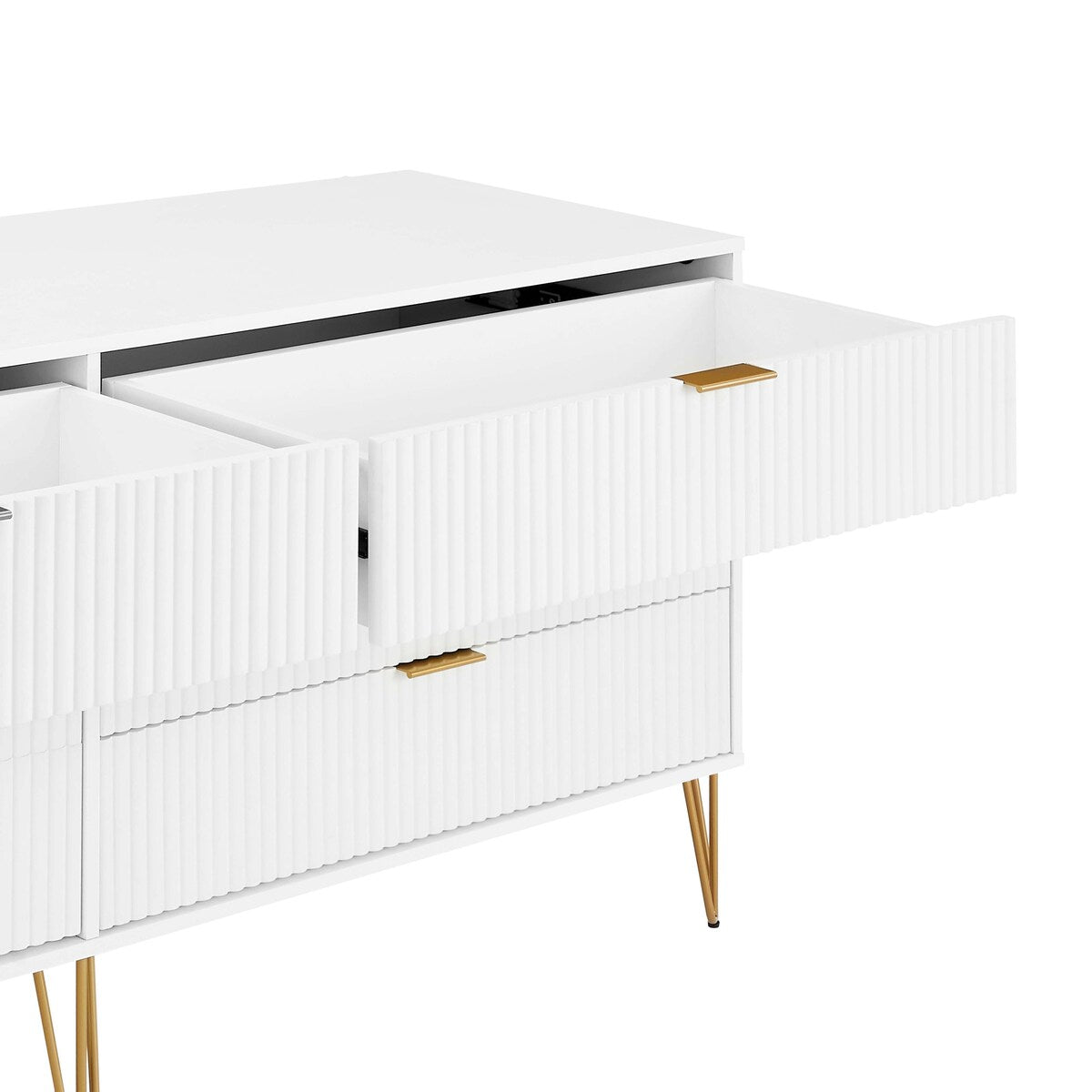 Manhattan Comfort 3-Piece Dumbo Modern 5-Drawer Tall Dresser Nightstand Combo Set