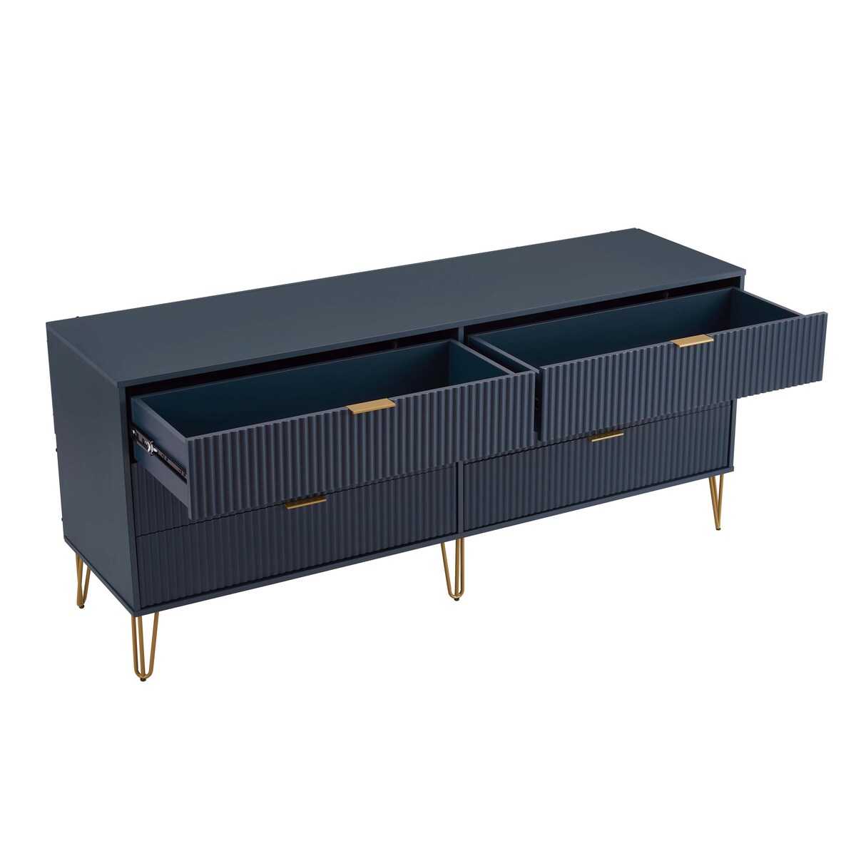 Manhattan Comfort 3-Piece Dumbo Modern 5-Drawer Tall Dresser Nightstand Combo Set