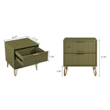 Manhattan Comfort 3-Piece Dumbo Modern 5-Drawer Tall Dresser Nightstand Combo Set