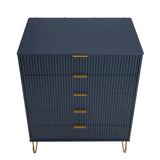 Manhattan Comfort 3-Piece Dumbo Modern 5-Drawer Tall Dresser Nightstand Combo Set