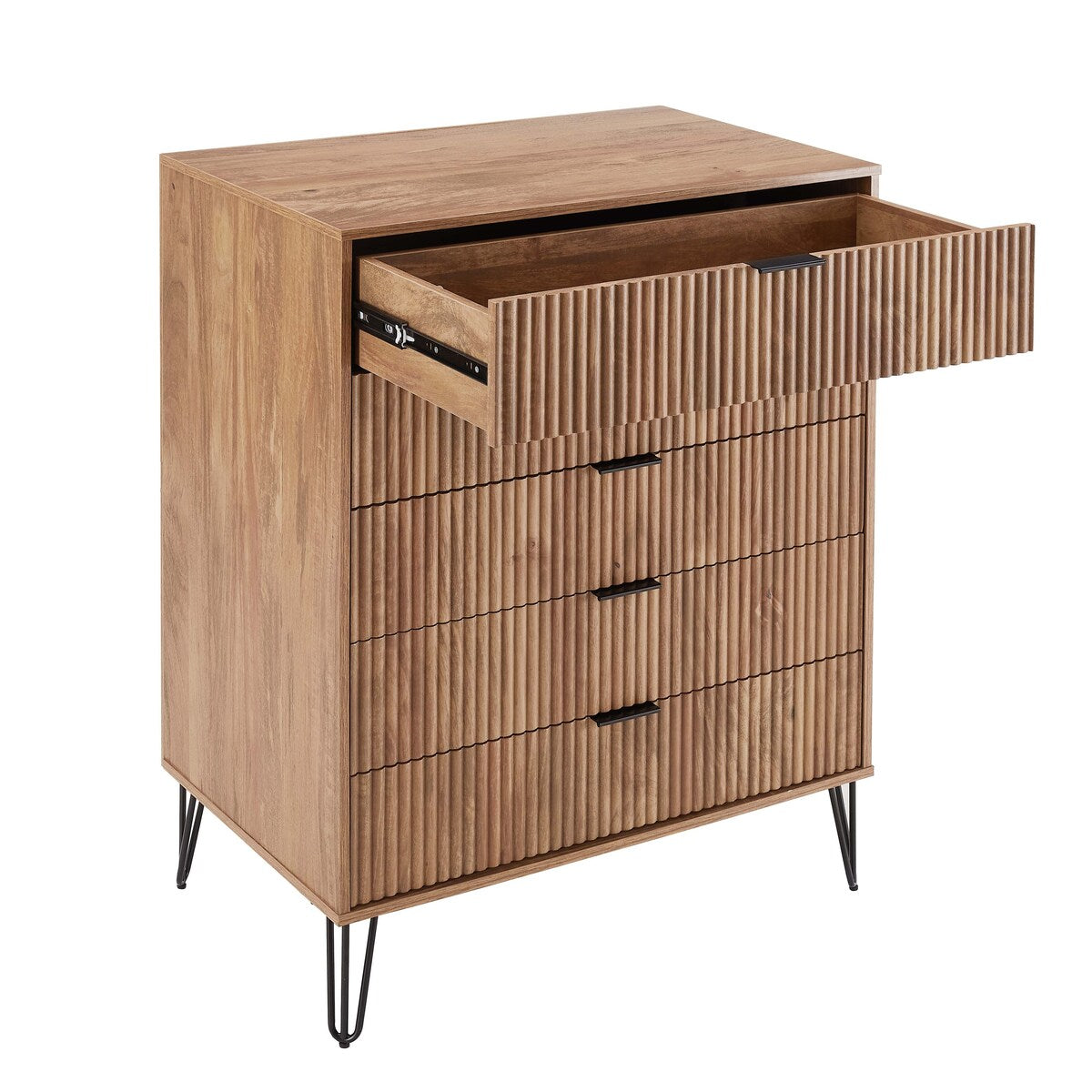 Manhattan Comfort 3-Piece Dumbo Modern 5-Drawer Tall Dresser Nightstand Combo Set
