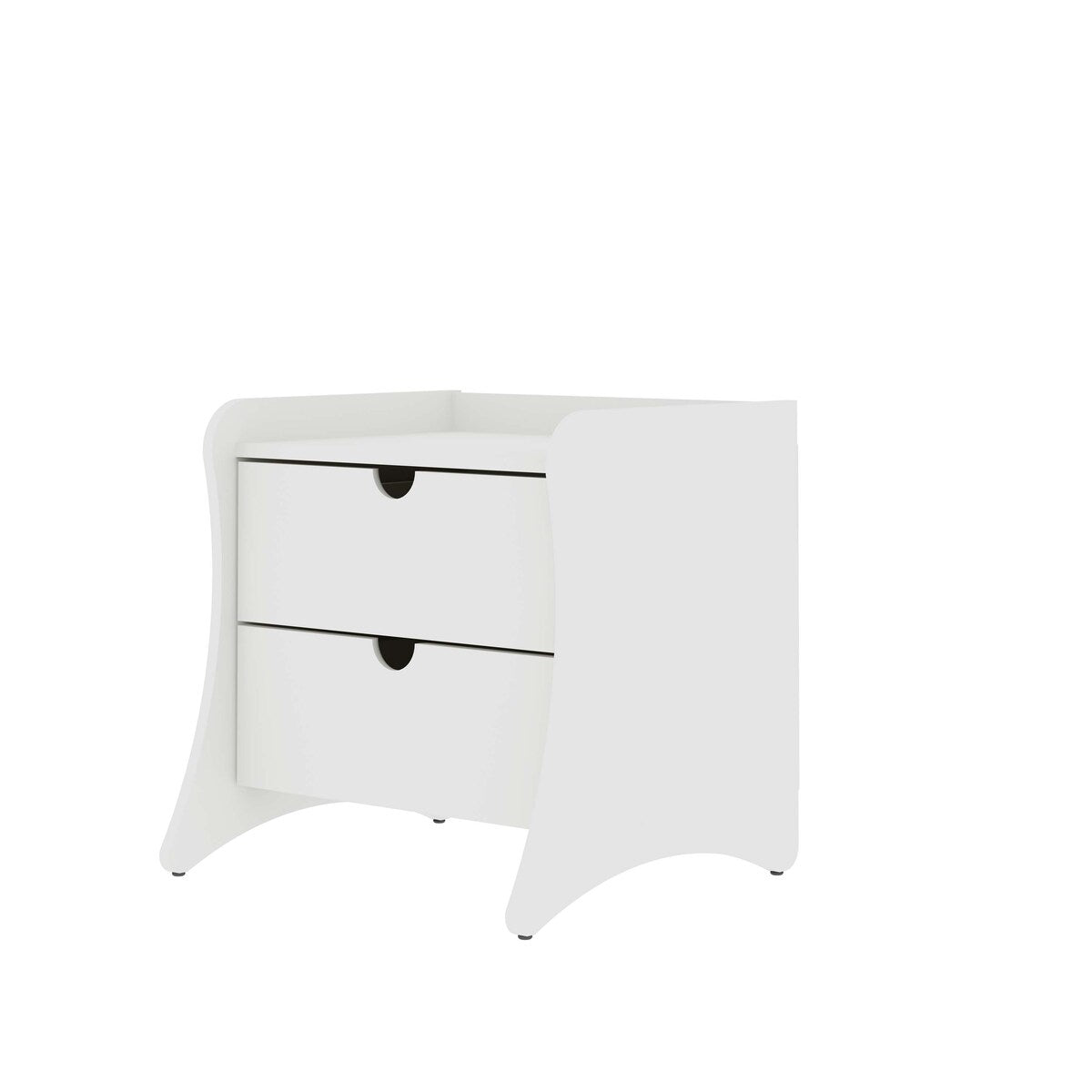 Manhattan Comfort Coney Mid-Century Modern 2-Drawer Nightstand