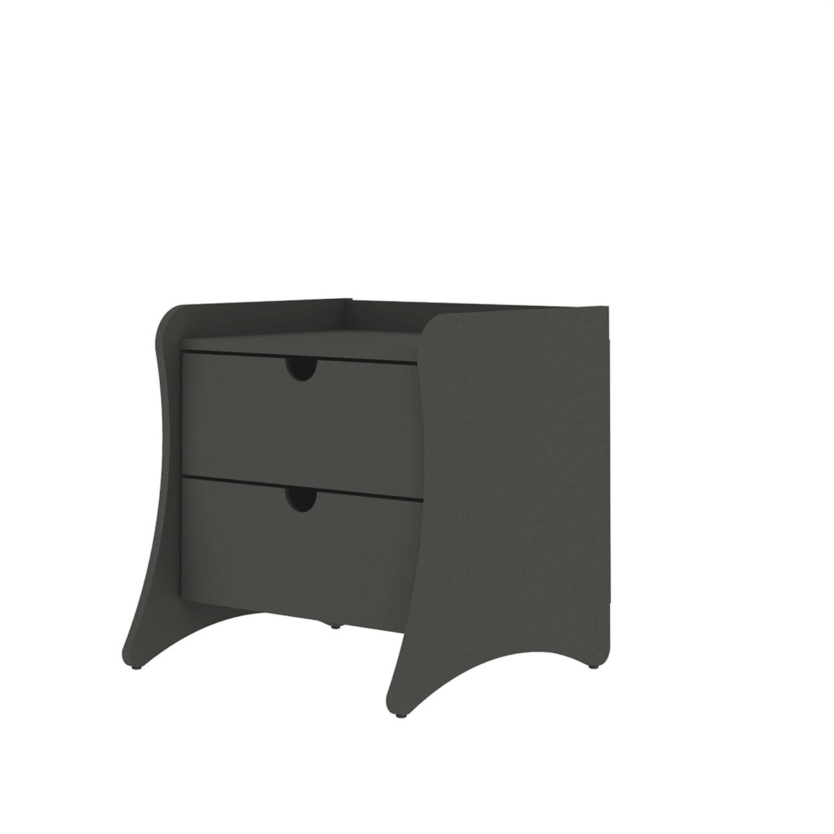 Manhattan Comfort Coney Mid-Century Modern 2-Drawer Nightstand