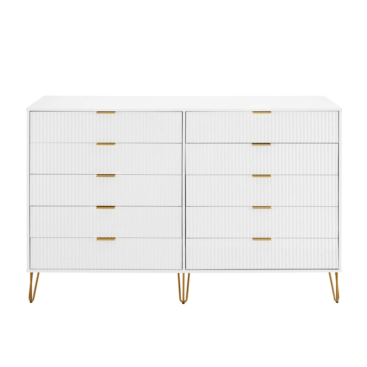 Manhattan Comfort Dumbo Modern 10-Drawer Double Tall Dresser