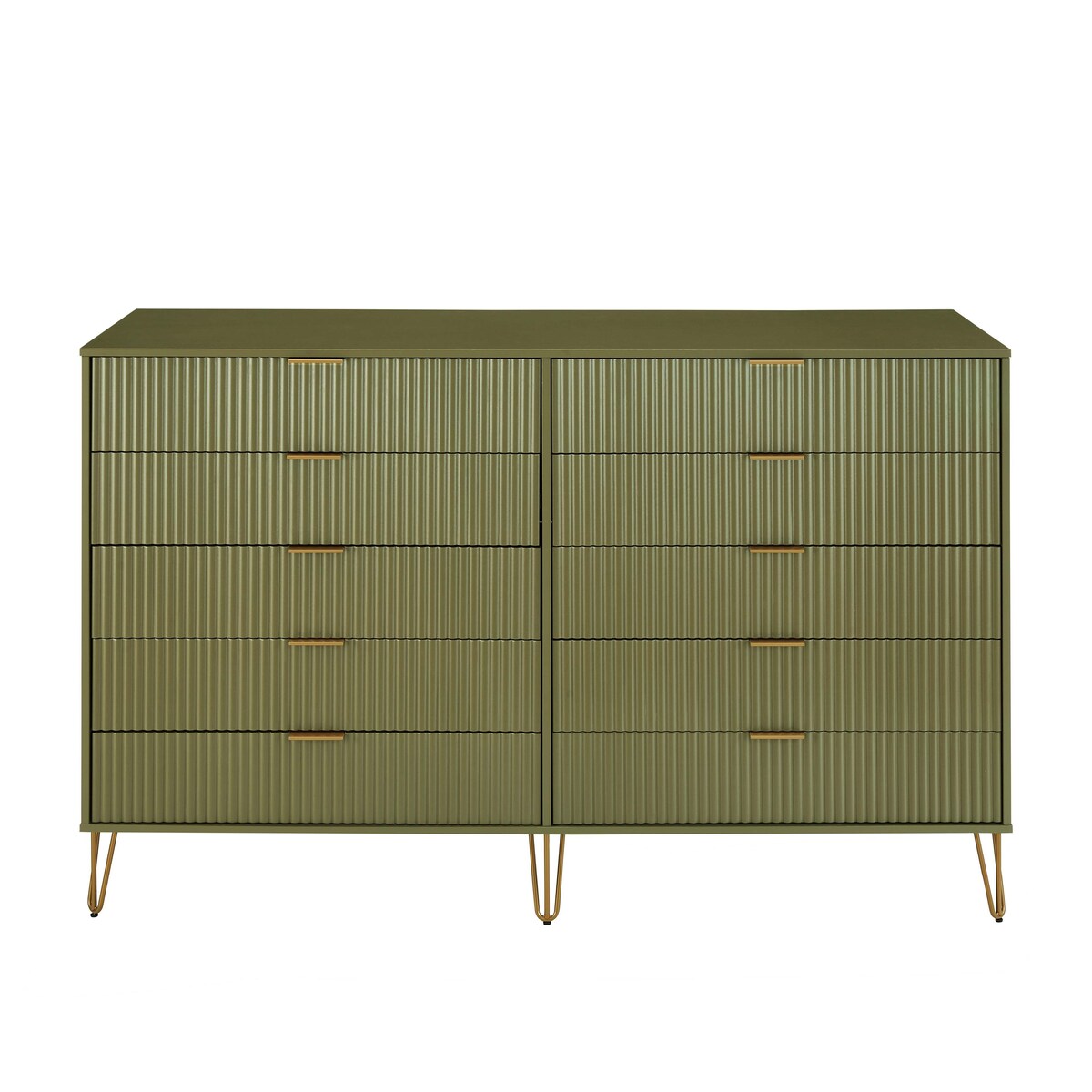 Manhattan Comfort Dumbo Modern 10-Drawer Double Tall Dresser