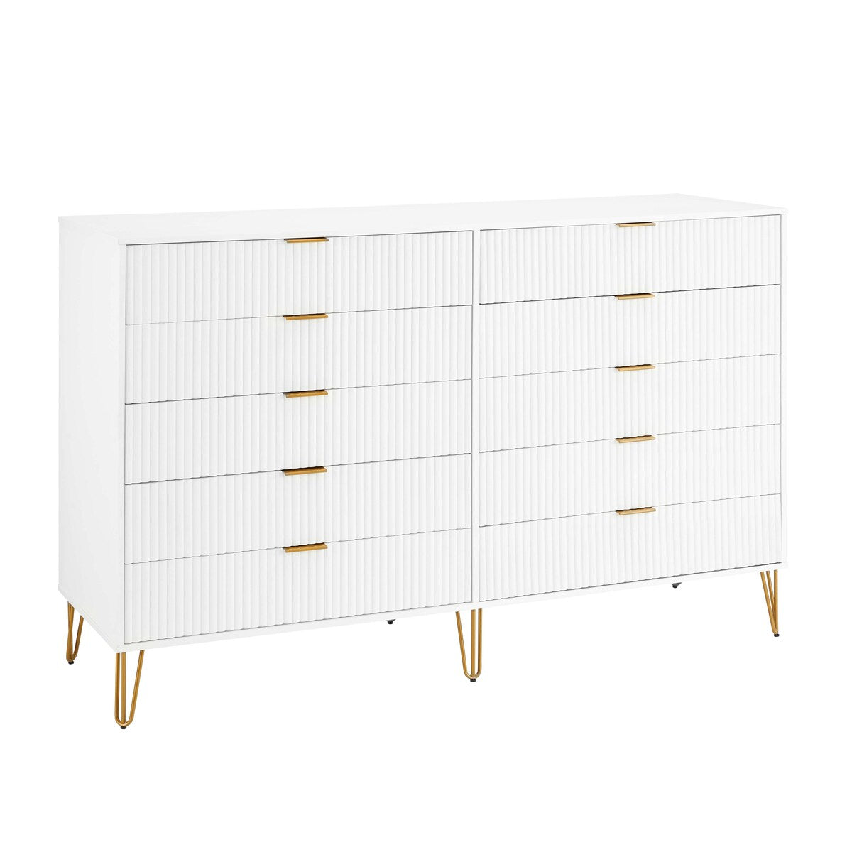 Manhattan Comfort Dumbo Modern 10-Drawer Double Tall Dresser