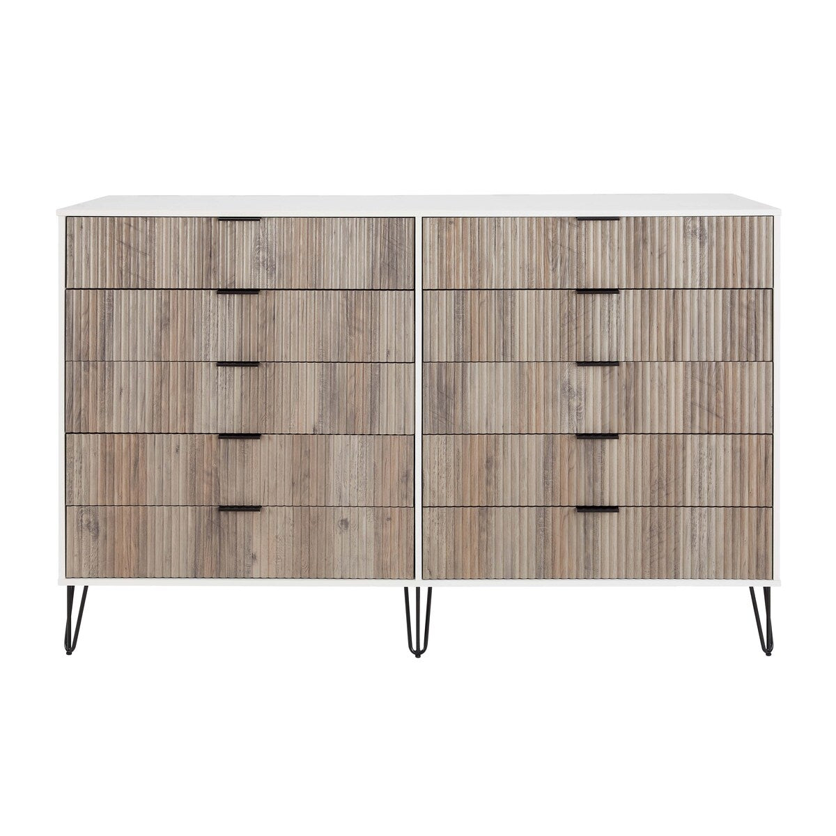 Manhattan Comfort Dumbo Modern 10-Drawer Double Tall Dresser