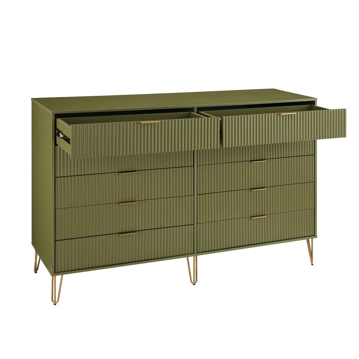 Manhattan Comfort Dumbo Modern 10-Drawer Double Tall Dresser
