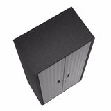 Manhattan Comfort Fortress Grey Textured Metal 75.4-inch Garage Cabinet with 4 Adjustable Shelves