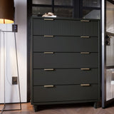 Manhattan Comfort Granville 45.27" Modern Tall 5 Drawer Dresser