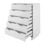 Manhattan Comfort Granville 45.27" Modern Tall 5 Drawer Dresser