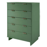 Manhattan Comfort Granville 45.27" Modern Tall 5 Drawer Dresser