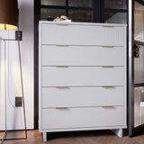 Manhattan Comfort Granville 45.27" Modern Tall 5 Drawer Dresser